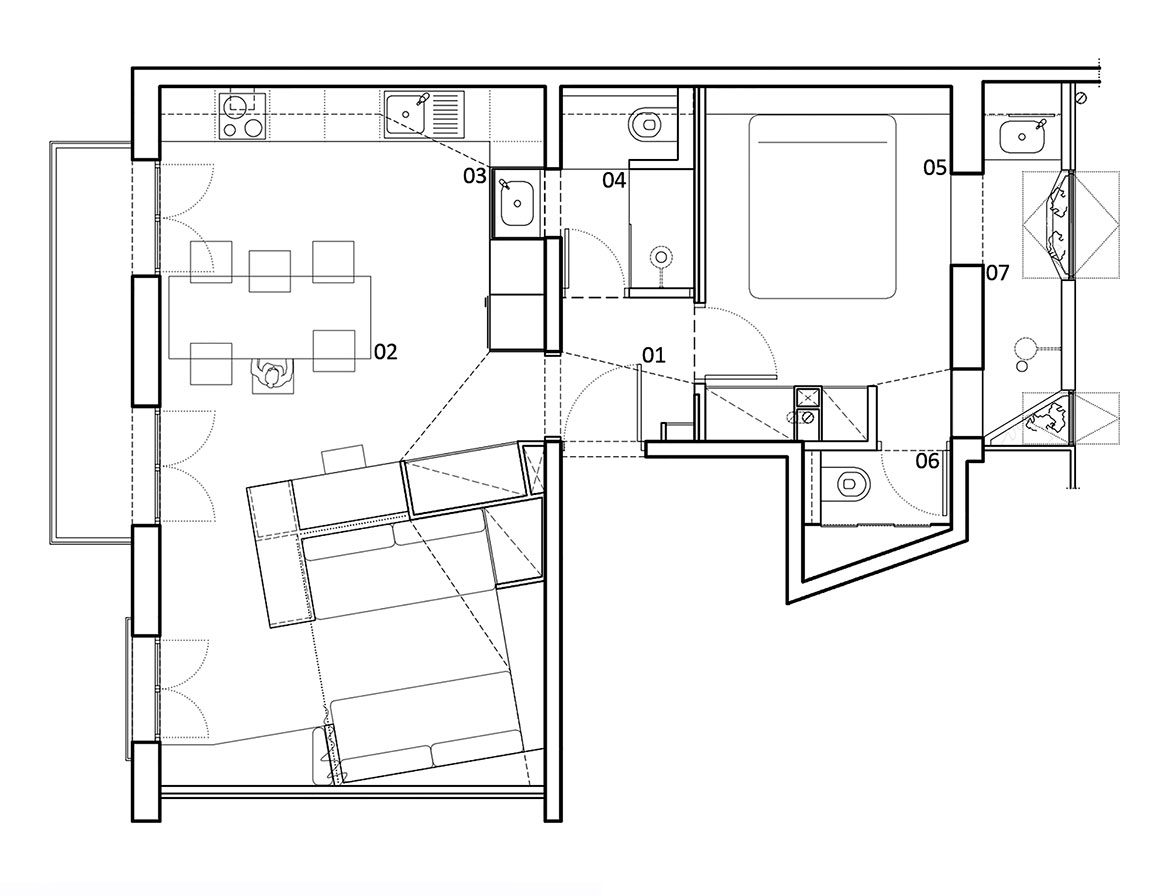 plan-1 Botanica Flat for Rent